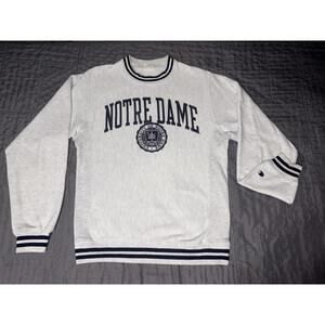 Notre Dame Fighting Irish Sweatshirt Mens Small NCAA College Reverse Weave